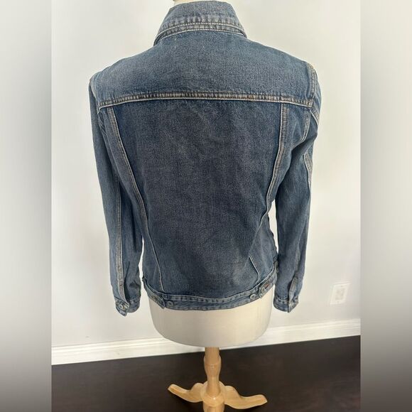 Sunset + Spring Patched Denim Jacket-Womens Size Small - Picture 5 of 13